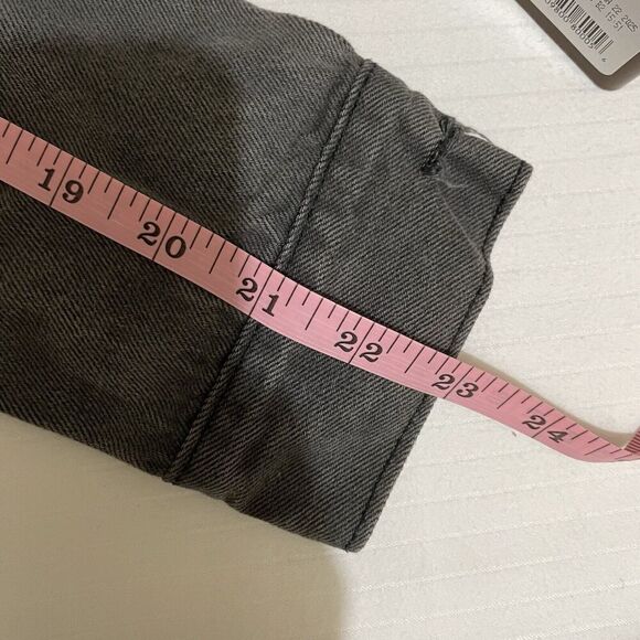 7 Diamonds Men’s Mac Denim Jacket Trucker Charcoal Jean Size Small Button Front - Picture 6 of 9